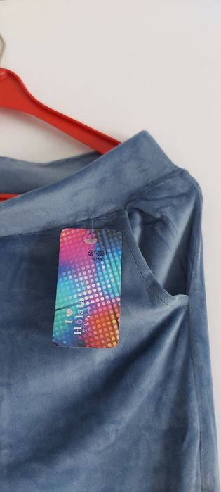 Spodnie damskie welurowe