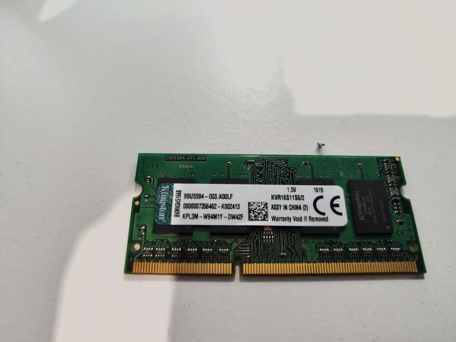 Pamięć RAM Kingston DDR3 SO-DIMM  2GB