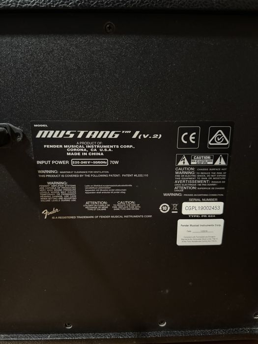 Yamaha Pacifica 311H VW + Fender Mustang I V.2 (Venda ou troca)