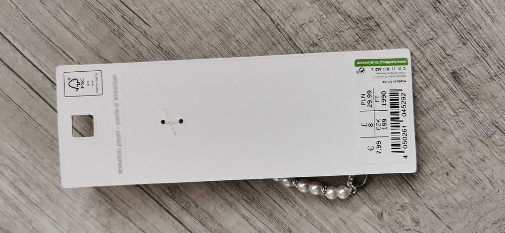 Bransoletka damska perełki beeline