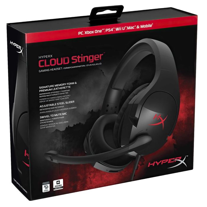 Ігрова гарнітура HyperX Cloud Stinger Black (4P5L7AX)