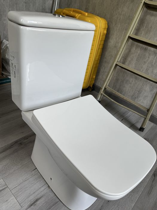Унитаз Cersanit Crea вертикальный выпуск + сиденье Slim
