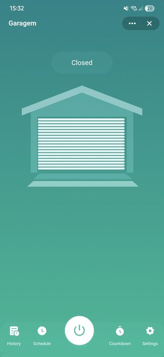 Tuya wifi abertura auto garagem