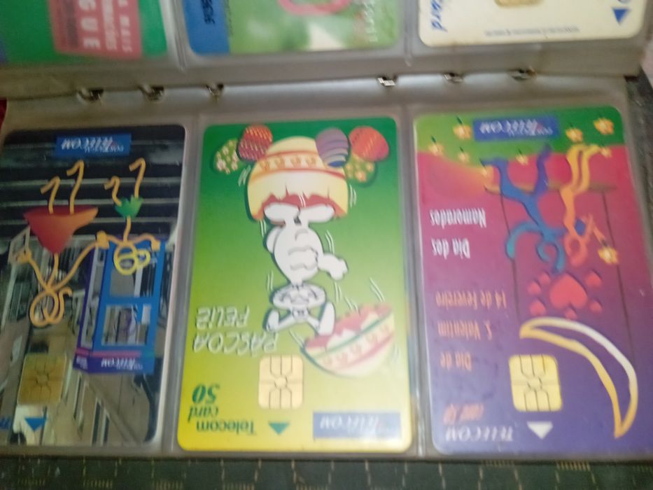 100 cartões da telecom antigo