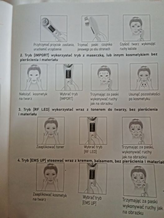 Emprez Mezoterapia Bezigłowa Masażer do twarzy EMS 5w1 Polska Marka
