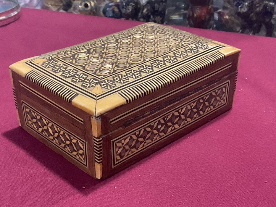 Caixa moorish mosaic madre pérola 12x08x05 cm