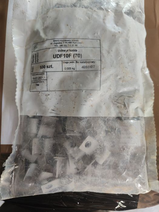 UDF10F (70) uchwyt kablowy kabla BAKS 100sztuk opakowanie duża ilość!