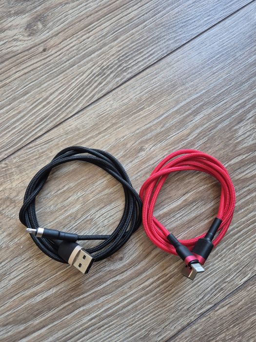 2x kabel USB Lightning do Apple 1m w oplocie używane