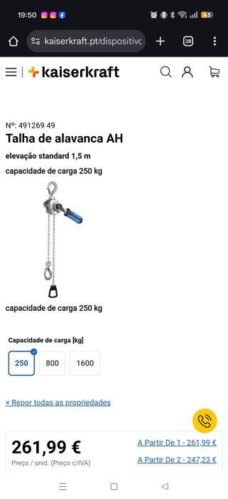 Guincho Alavanca (talha)