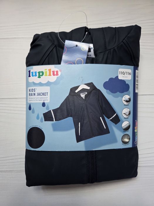 Lupilu 110/116 куртка брудопруф на флісі на хлопчика дощовик грязепруф