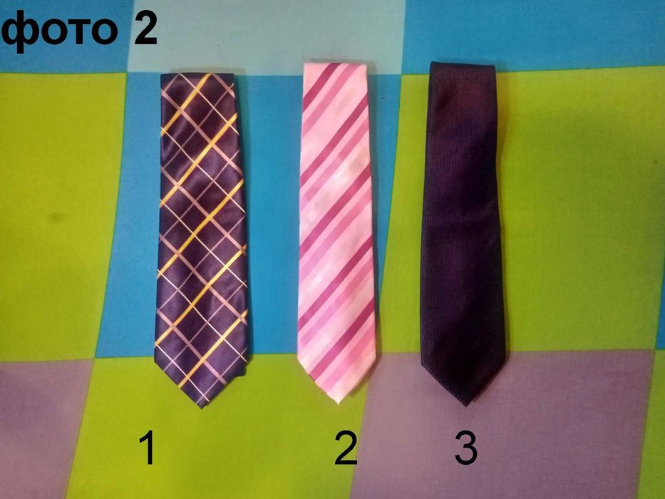 Краватки, (галстуки), чоловічі, різні кольори