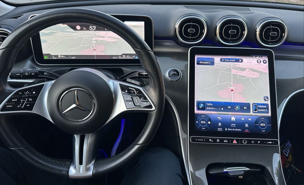 Mercedes C300e Luxury Line  2022 Aceito retomas