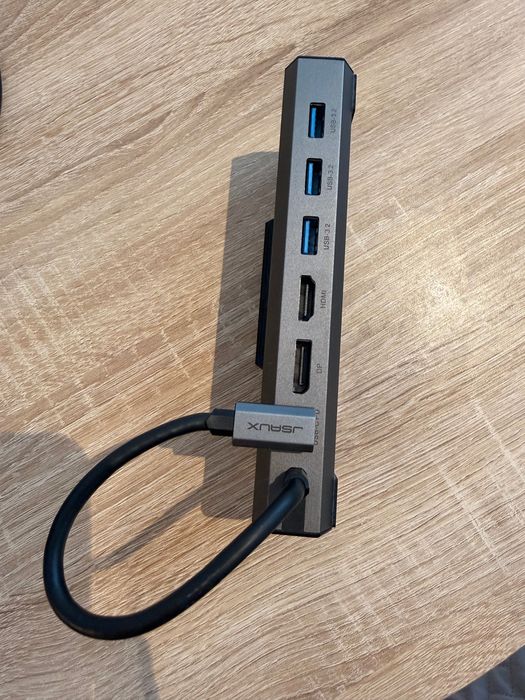 Stacja dokująca USB-C JSAUX HB0702 7in1 (HDMI 4K, DP, 3x USB 3.2) | Steam Deck / ROG Ally / Laptop