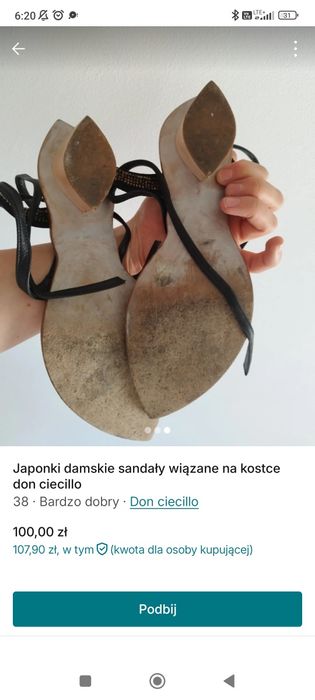 Japonki klapki damskie don ciecillo