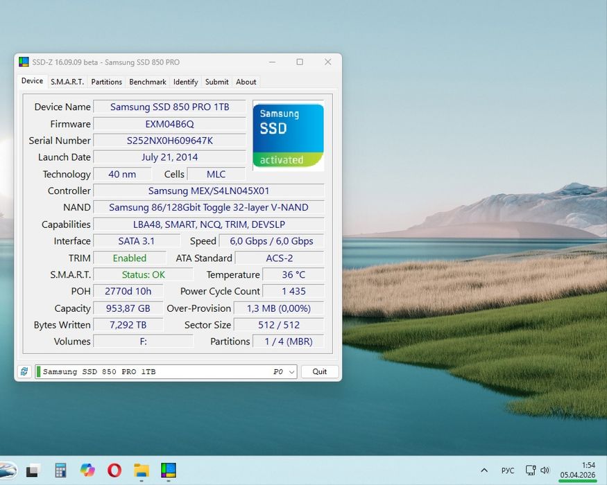 SSD Samsung 850 Pro - 1Tb
