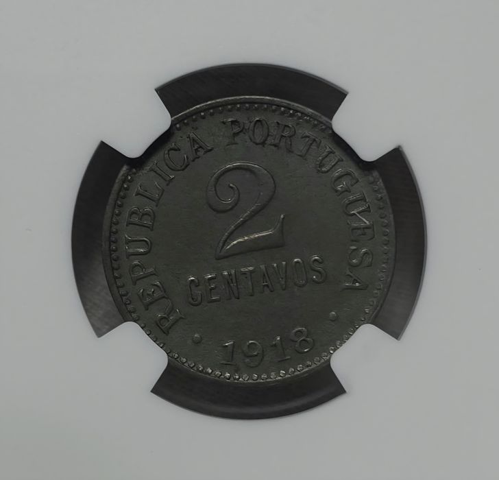 2 centavos 1918 Ferro MS61