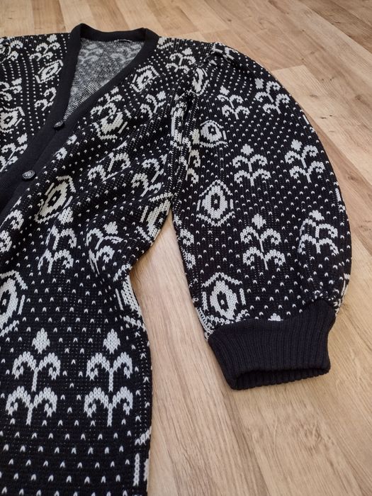 Długi sweter kardigan damski L