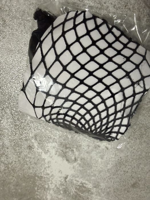 Nowe czarne podkolanówki siateczkowe duże oczko rozmiar uniwersalny