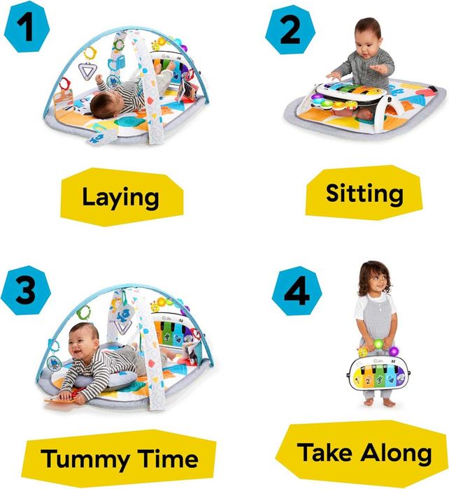 Baby Einstein, Kickin' Tunes 4 w 1 muzyczna mata do zabawy