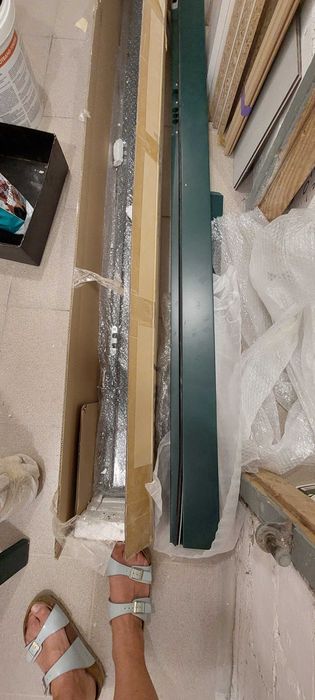 Inter Door ościeżnica  zewnętrzna zielona RAL 6005 prawa