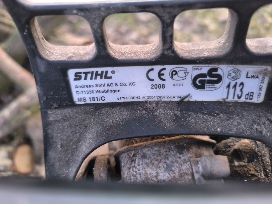Stihl ms 181  pozostałości