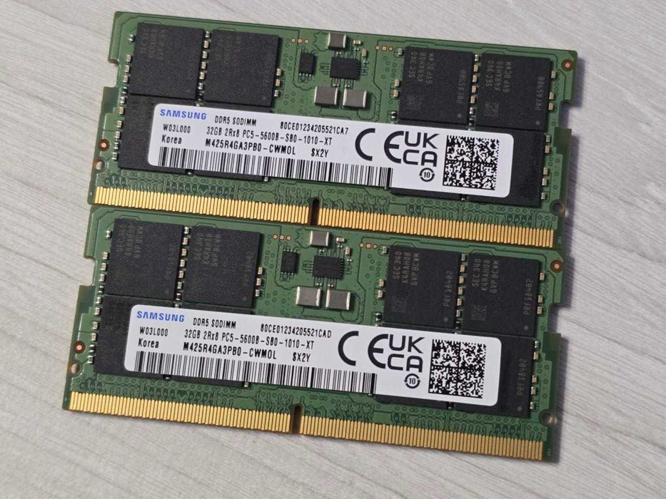 Samsung 64GB (2x32GB) SO-DIMM DDR5 5600 MHz (M425R4GA3PB0-CWM0L)