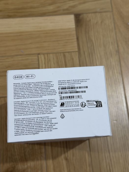 Apple TV 4K 3gen. 64GB Wi-Fi