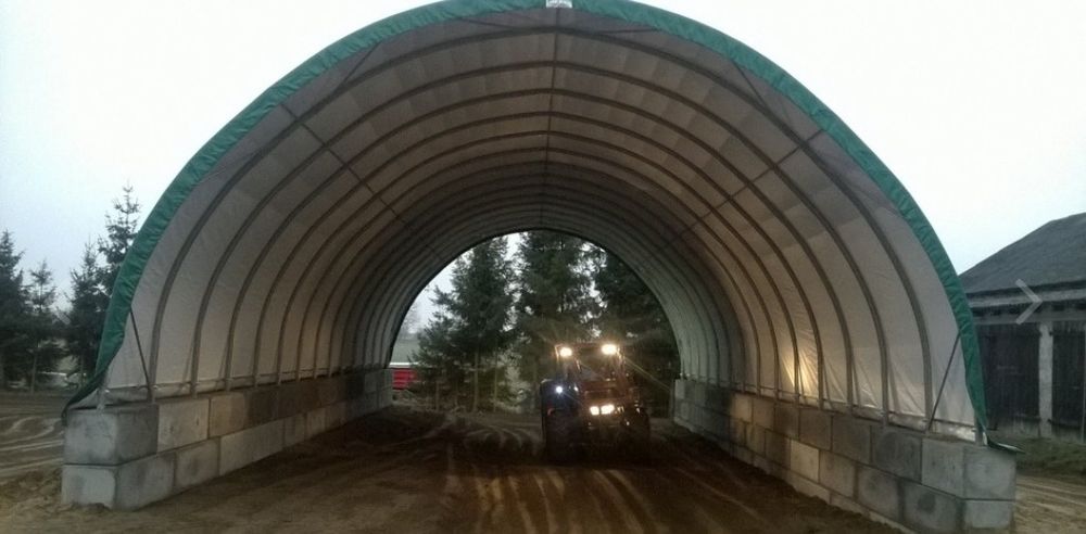 Hala Łukowa 10x20, zadaszenie kontenerów