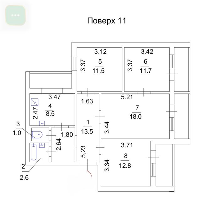 4-кім. Пр-т Григоренка Петра , Дарницький р-н  97 м. з ремонтом