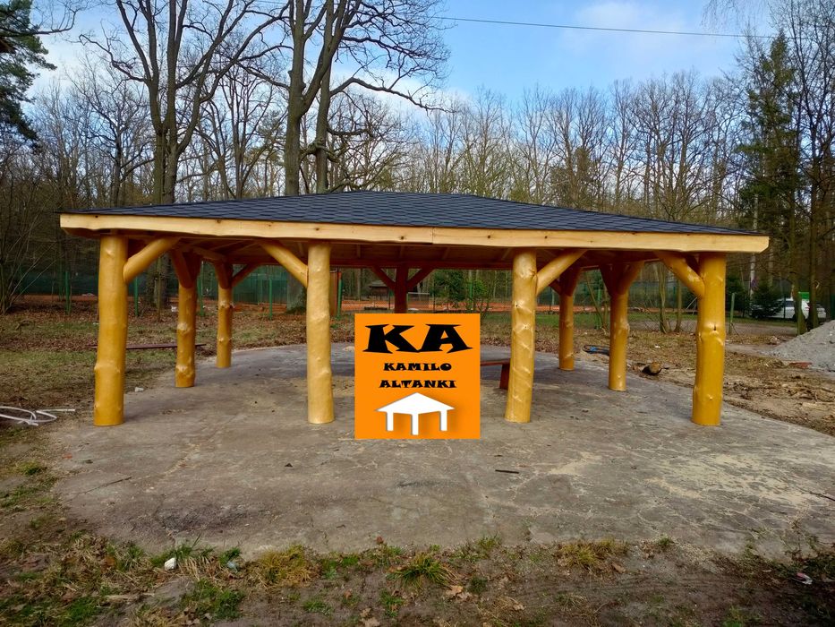 Altanka z bala Altana Altanki Altany Ogrodowa