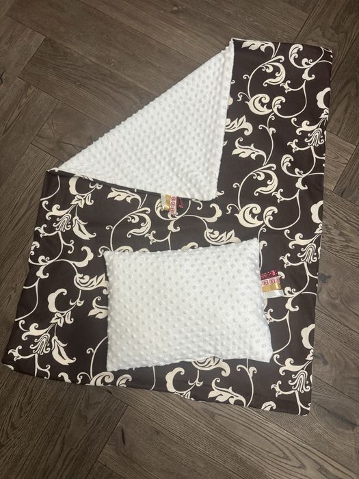 Komplet Minky kocyk poduszka