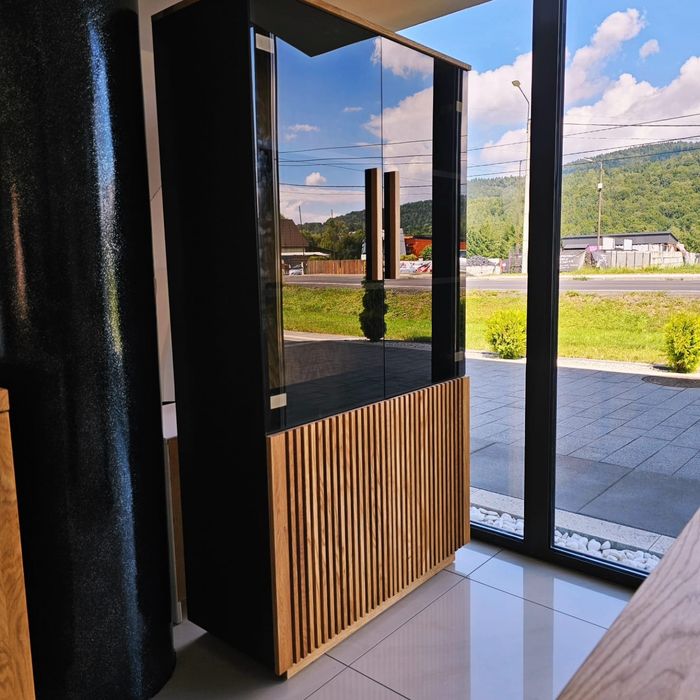 Witryna debowa, loft, nowoczesna