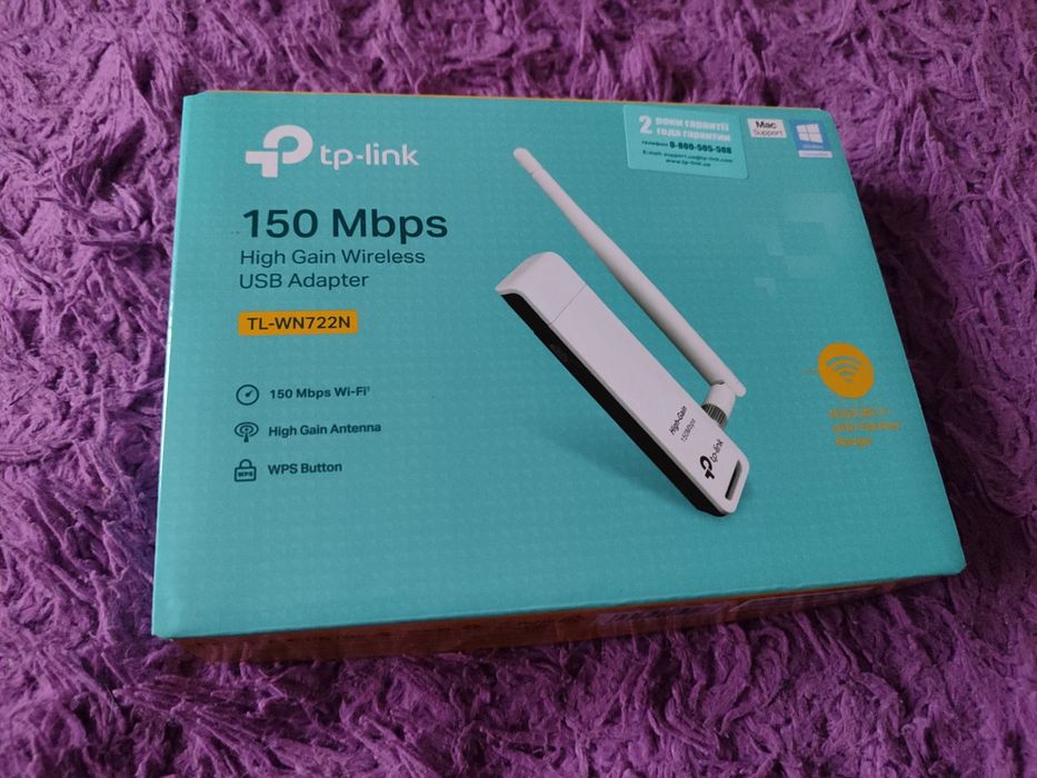 WiFi-адаптер     TP-LINK TL-WN722N