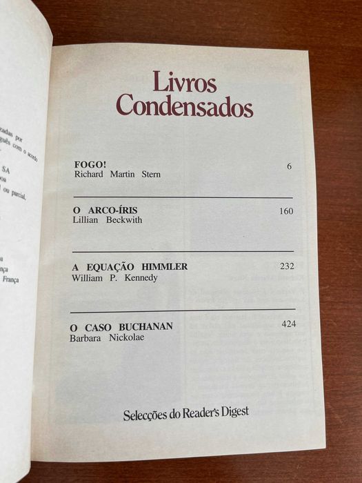 10 Livros Condensados - Reader's Digest - romances e policiais