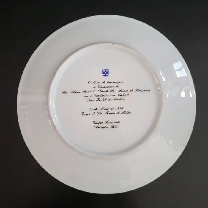 Prato de Homenagem ao Casamento  D. Duarte Pio