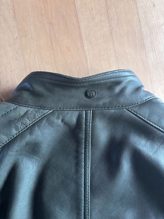 Casaco em pele Massimo Dutti