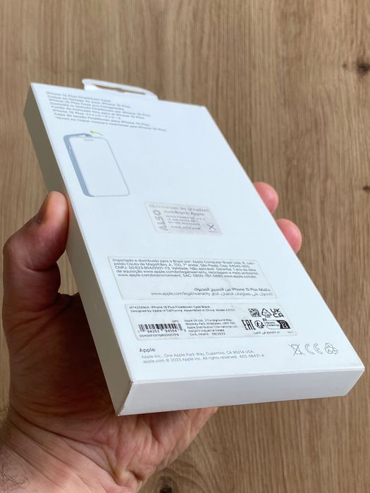 Oryginalne etui Apple FineWoven iPhone 15 Plus czarny MagSafe MT423ZM/A