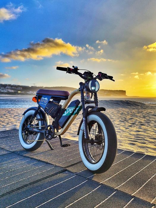 Moped Elétrica c/ NOVA W66XS, 1000w135nm (Mobilete CafeRacer)