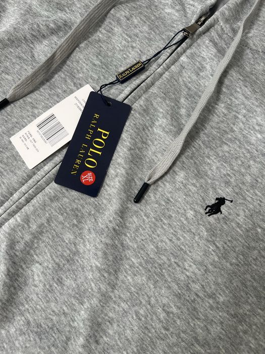 Ralph lauern bluza szara zip hoodie
