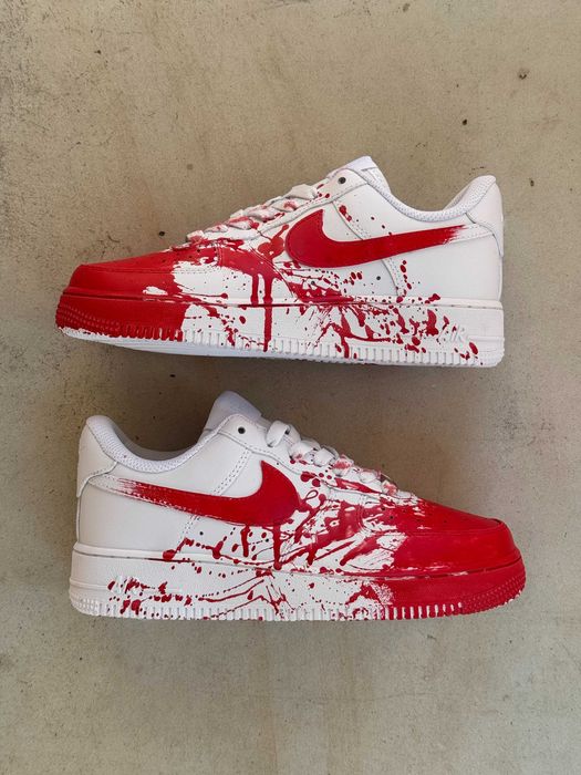 Мужские кроссовки Nike Air Force 1 Low "Custom Blood" 41-45