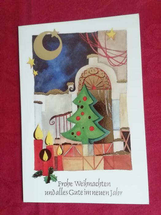 Postal de Natal, alemão
