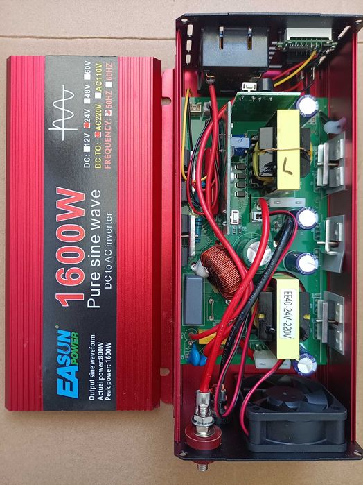 Оптимальний чистий синус інвертор 12в 24в 1600 3000 Вт Преобразователь