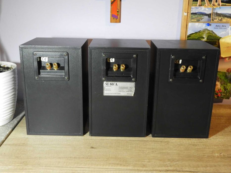 Kolumny Teufel M 80 część zestawu stereo lub kina domowego.