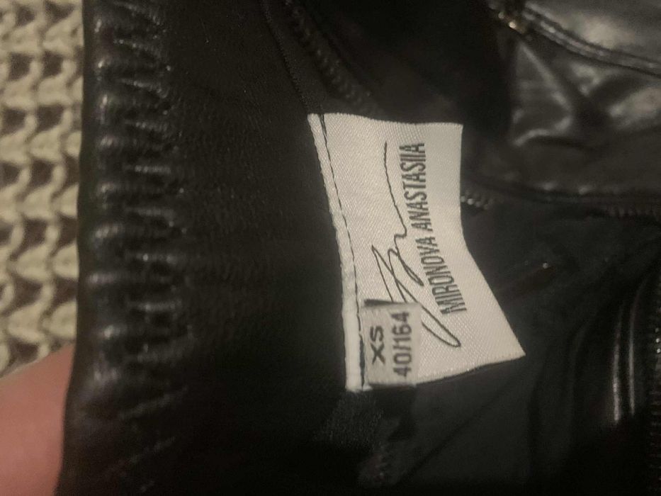 Anastasia Mironova leggins легінси жіночі шкіряні штани байкер стиль
