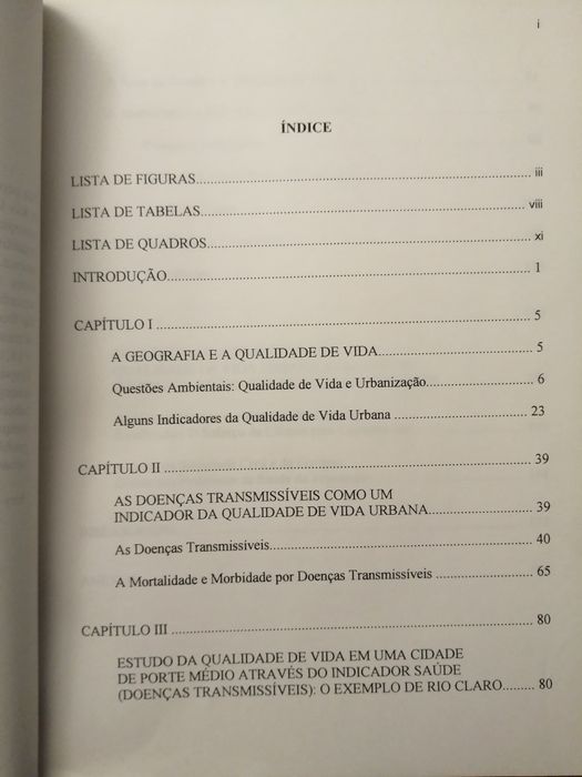 Análise da Qualidade de vida urbana através do indicador saúde