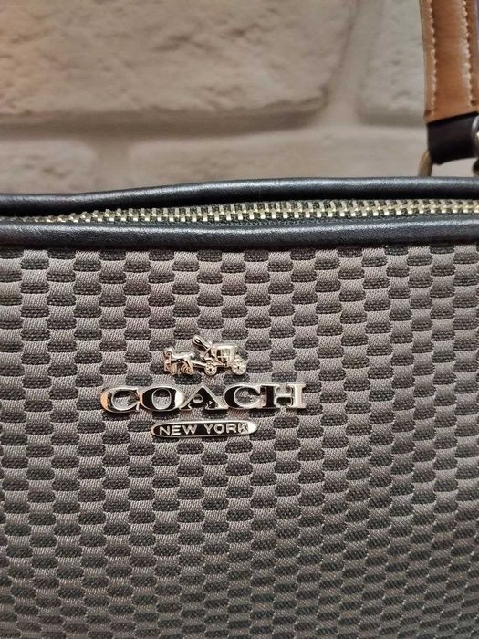 Сумка-саквояж coach exploded ava из натуральной кожи