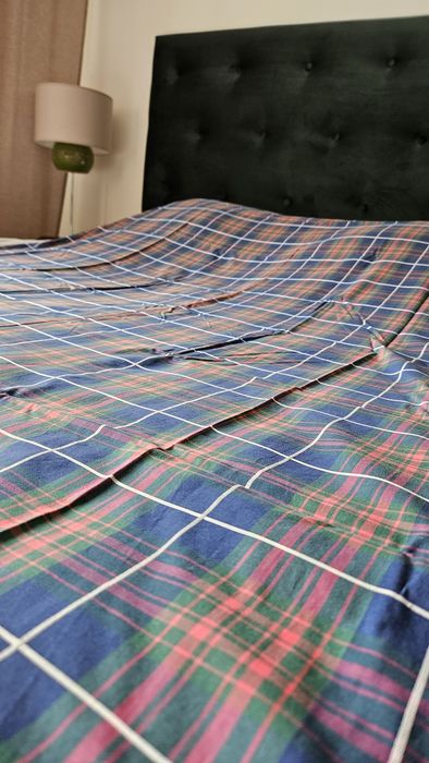 Obrus w kratę 135 x 180 cm