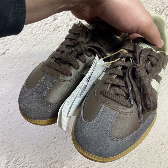 оригінал id1481 нові жіночі кеди adidas casual samba og brown