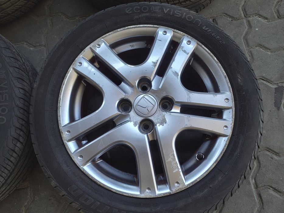 Jantes Honda R15 Com Pneus 185/55 Furação 4X100