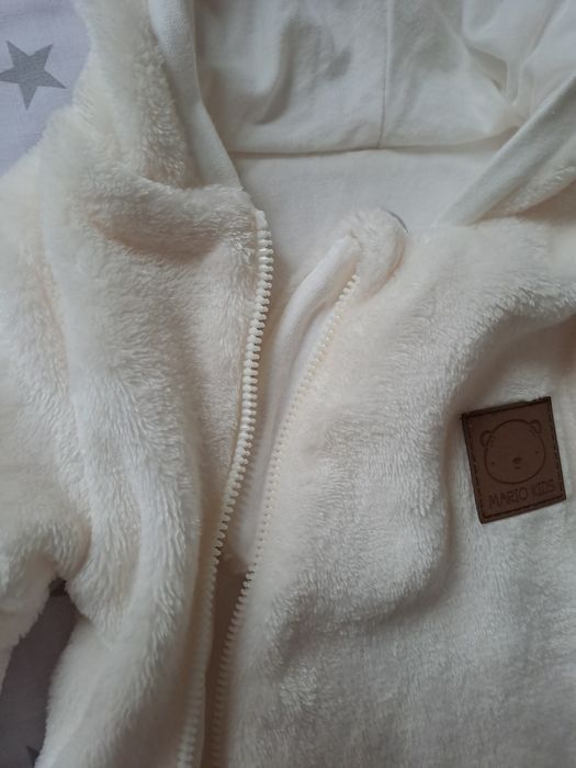 Теплий чоловічок, флісовий комбінезон з підкладкою, на виписку 0-1 м.